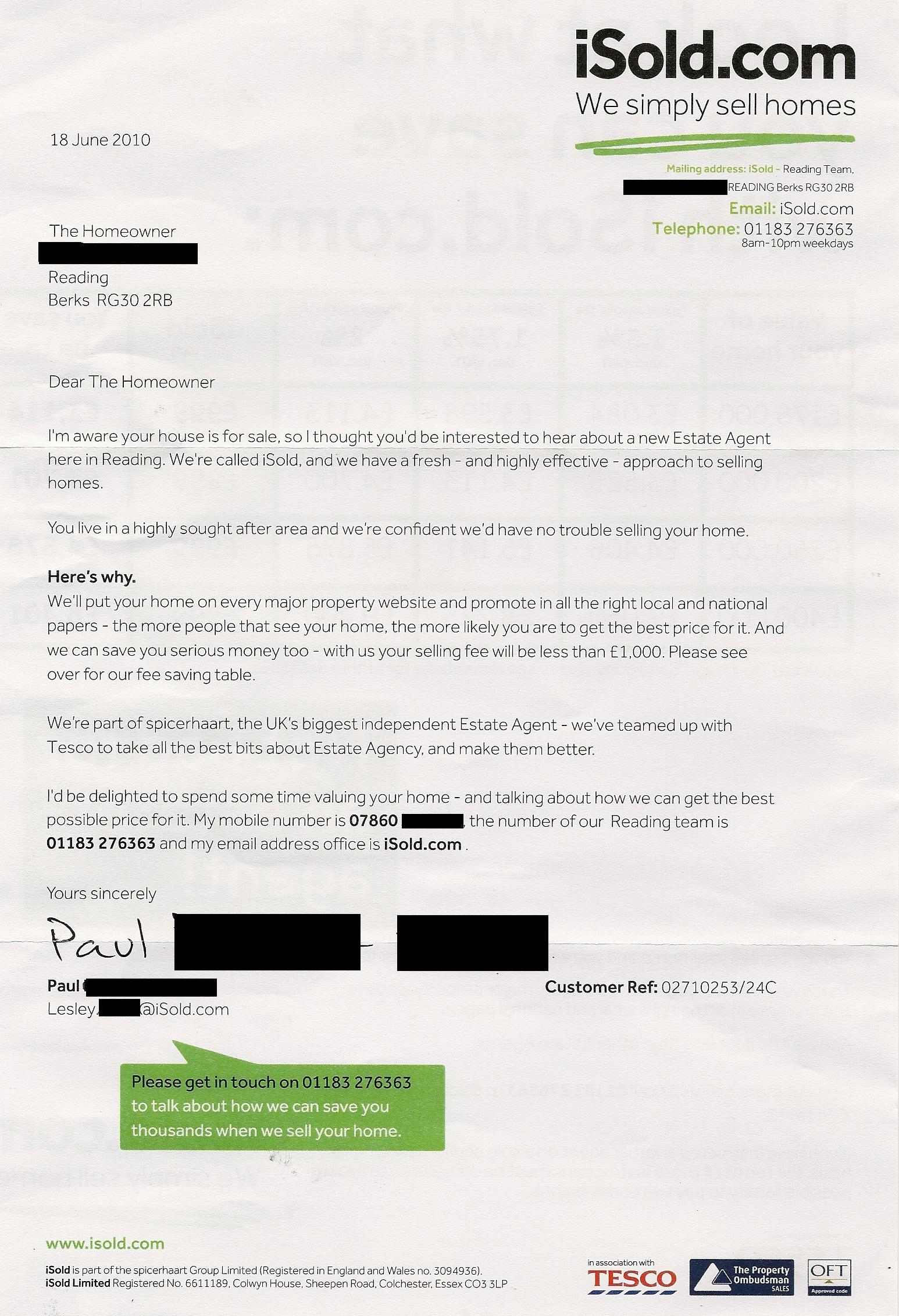 Valuation Letter Template